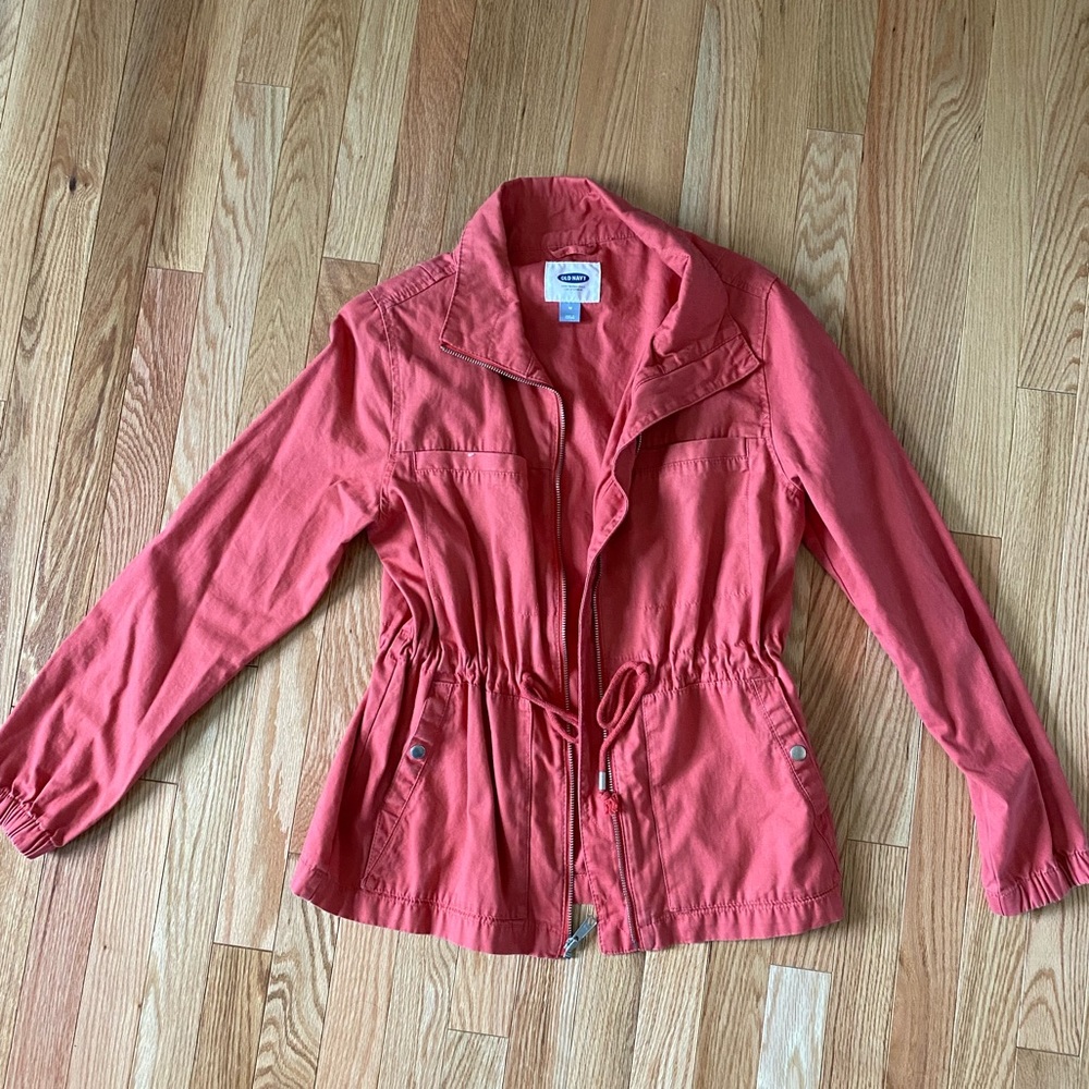 Old Navy, Salmon color size medium light cinched jacket